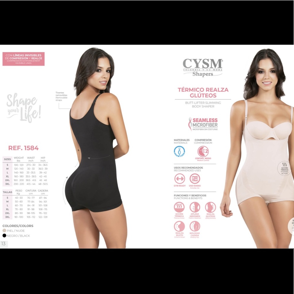 Boyshort body shaper faja